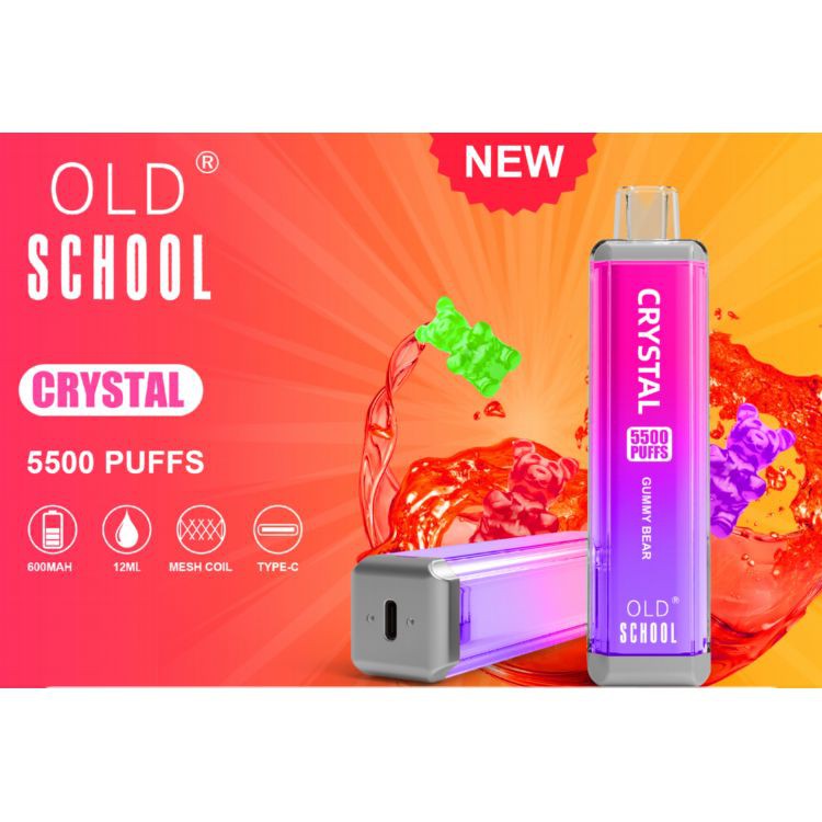 Kristal   5500   Puff   Sekali pakai   Vape